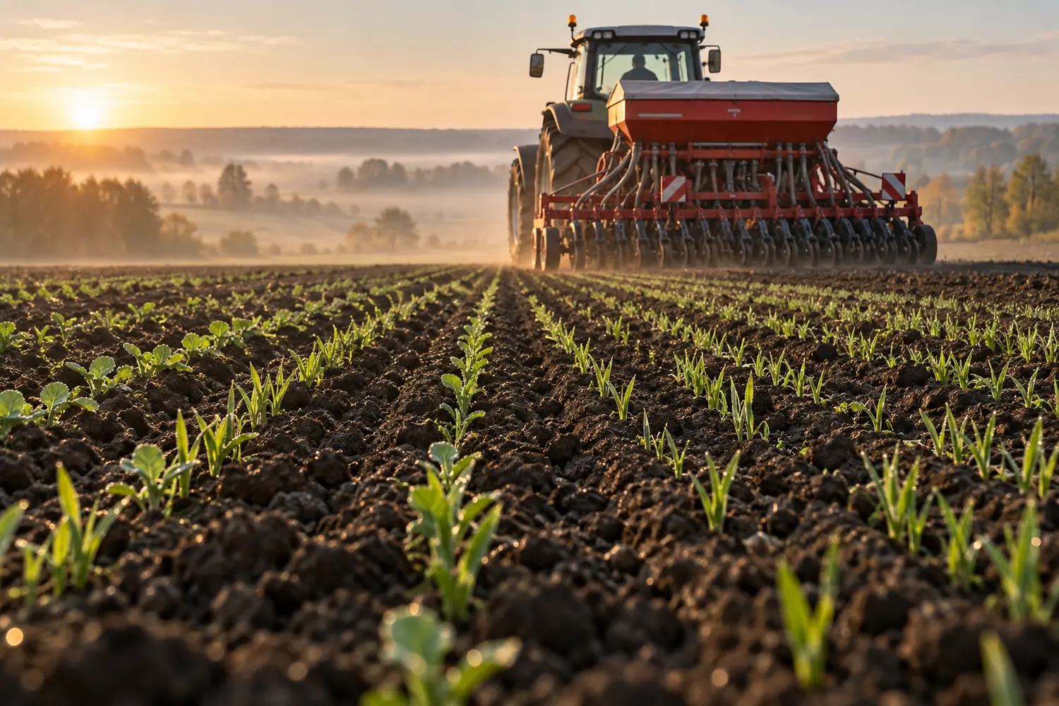 Winter sowing: rapeseed, wheat and barley